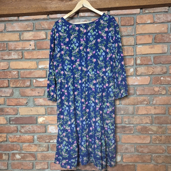 Old Navy Boho Floral Midi Dress – XXL – Lined – Tassel Detail – Side Zip - Picture 9 of 12